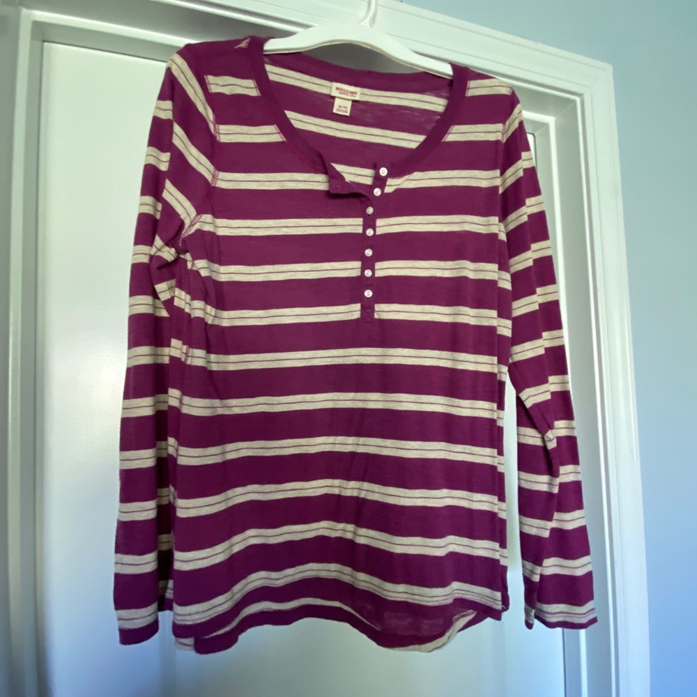 Mossimo xl long sleeve purple top